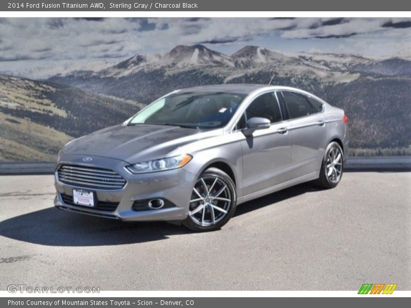 Sterling Gray / Charcoal Black 2014 Ford Fusion Titanium AWD