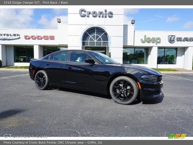 Pitch Black / Black 2018 Dodge Charger SXT