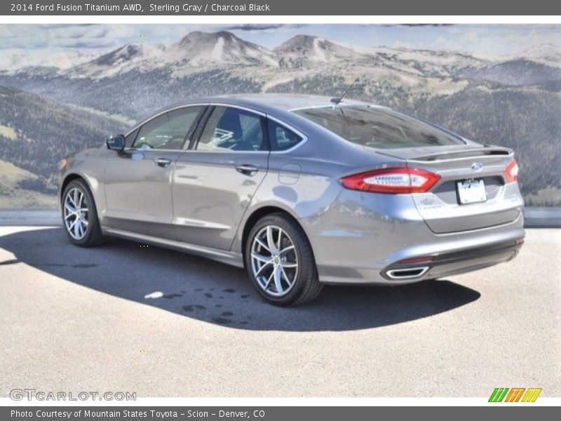 Sterling Gray / Charcoal Black 2014 Ford Fusion Titanium AWD
