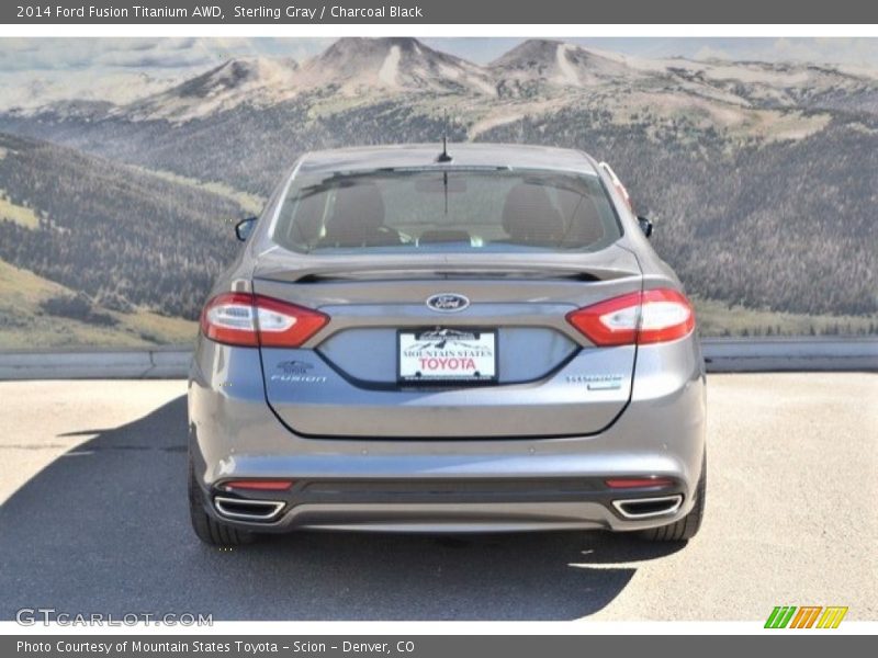 Sterling Gray / Charcoal Black 2014 Ford Fusion Titanium AWD