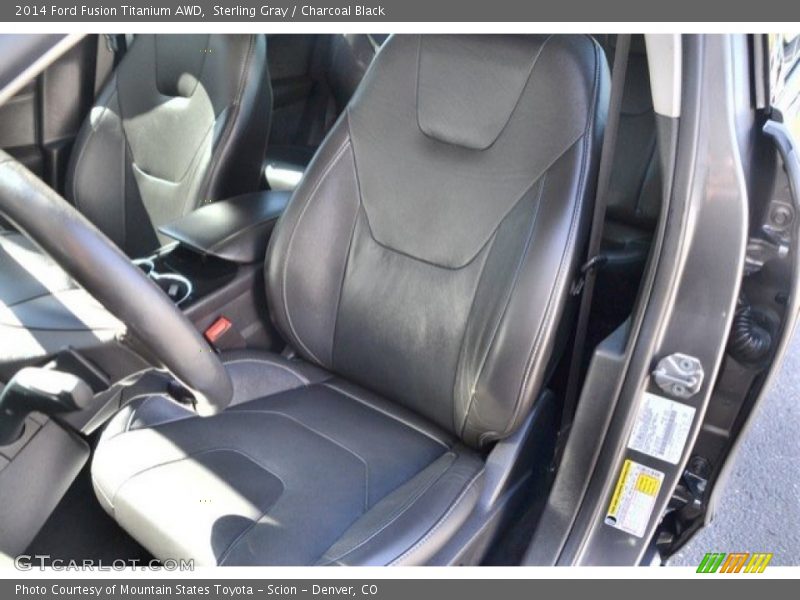 Sterling Gray / Charcoal Black 2014 Ford Fusion Titanium AWD