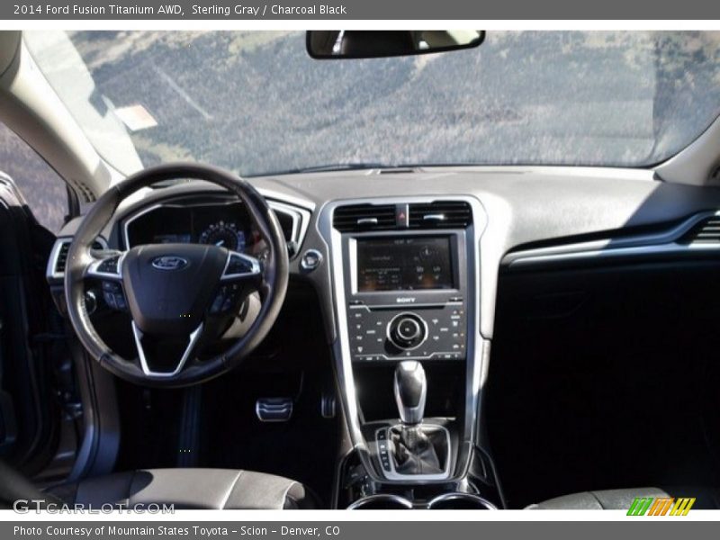 Sterling Gray / Charcoal Black 2014 Ford Fusion Titanium AWD