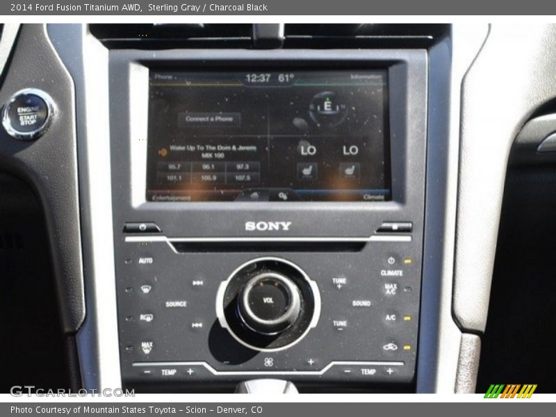 Sterling Gray / Charcoal Black 2014 Ford Fusion Titanium AWD