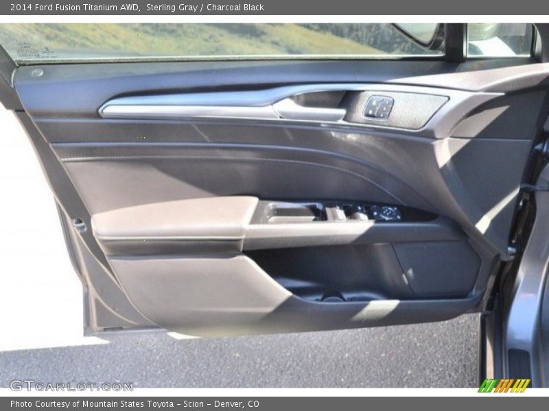 Sterling Gray / Charcoal Black 2014 Ford Fusion Titanium AWD