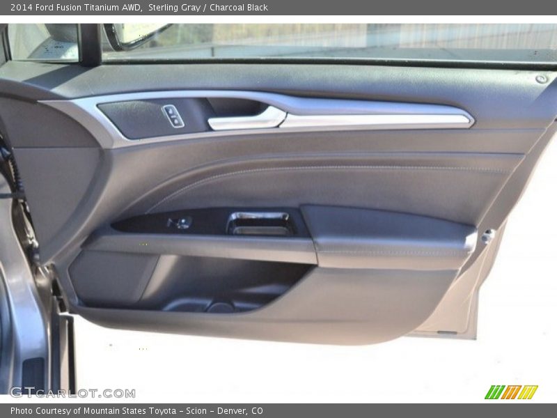 Sterling Gray / Charcoal Black 2014 Ford Fusion Titanium AWD