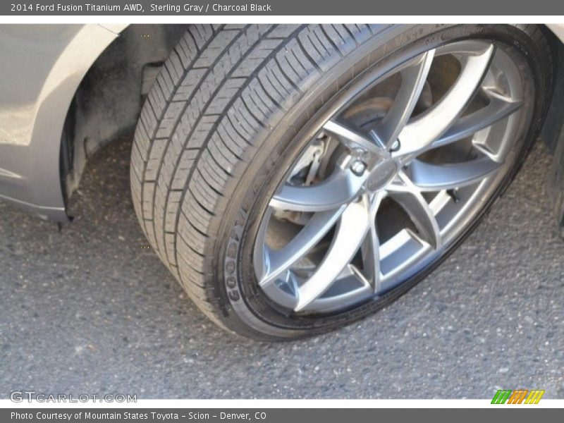 Sterling Gray / Charcoal Black 2014 Ford Fusion Titanium AWD