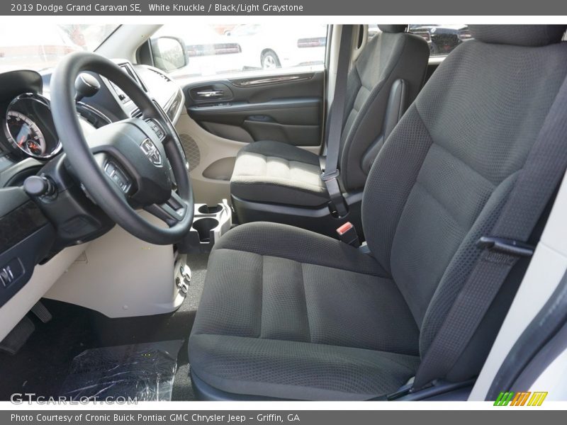 White Knuckle / Black/Light Graystone 2019 Dodge Grand Caravan SE