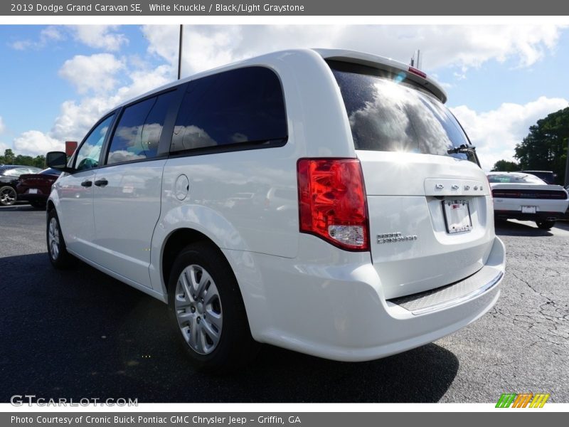 White Knuckle / Black/Light Graystone 2019 Dodge Grand Caravan SE
