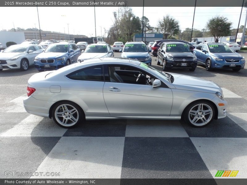 Diamond Silver Metallic / Ash 2015 Mercedes-Benz C 250 Coupe