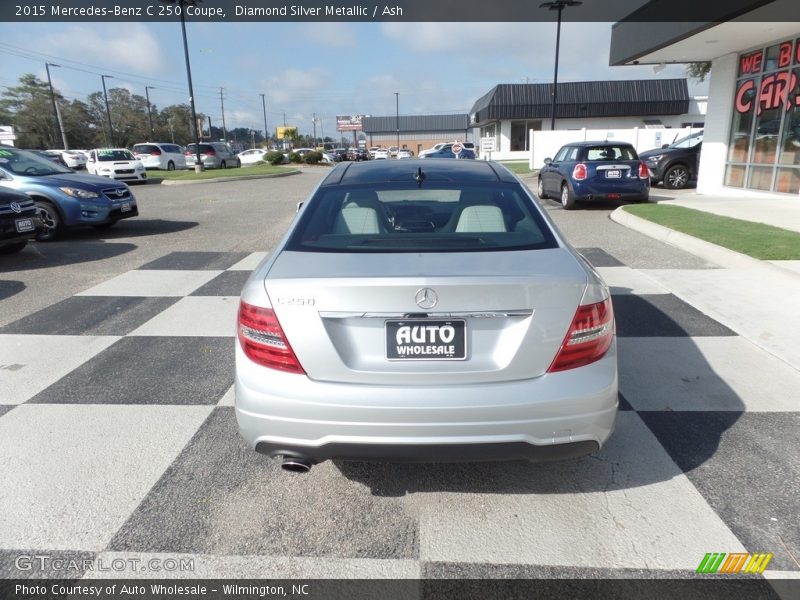 Diamond Silver Metallic / Ash 2015 Mercedes-Benz C 250 Coupe