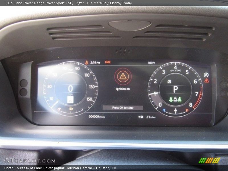  2019 Range Rover Sport HSE HSE Gauges