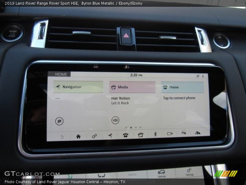 Controls of 2019 Range Rover Sport HSE