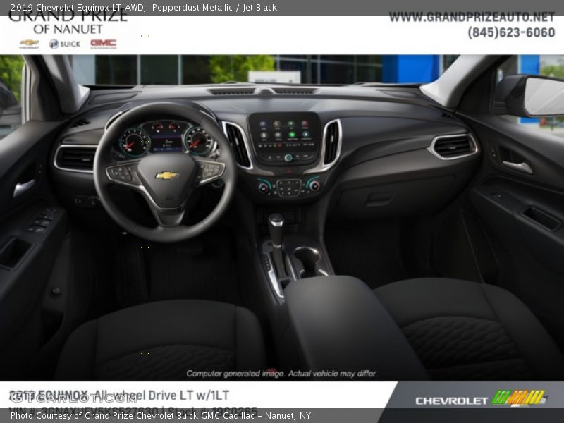 Pepperdust Metallic / Jet Black 2019 Chevrolet Equinox LT AWD