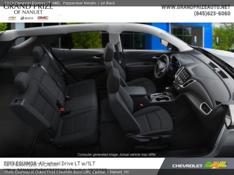 Pepperdust Metallic / Jet Black 2019 Chevrolet Equinox LT AWD