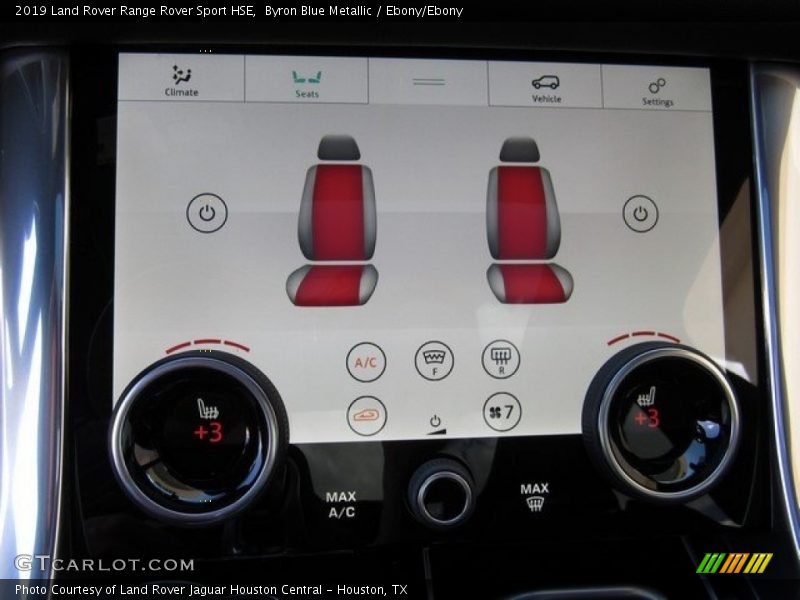 Controls of 2019 Range Rover Sport HSE