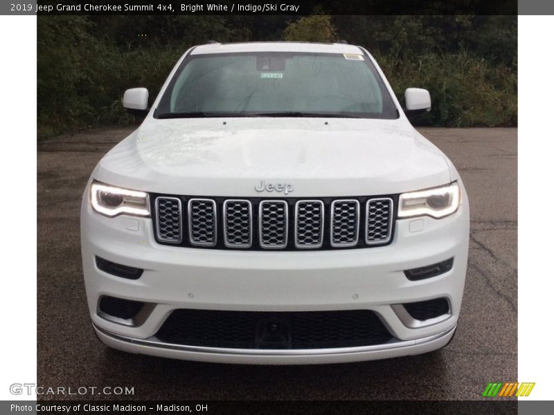 Bright White / Indigo/Ski Gray 2019 Jeep Grand Cherokee Summit 4x4