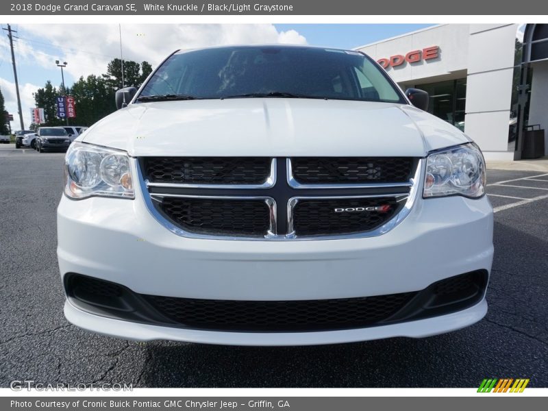 White Knuckle / Black/Light Graystone 2018 Dodge Grand Caravan SE