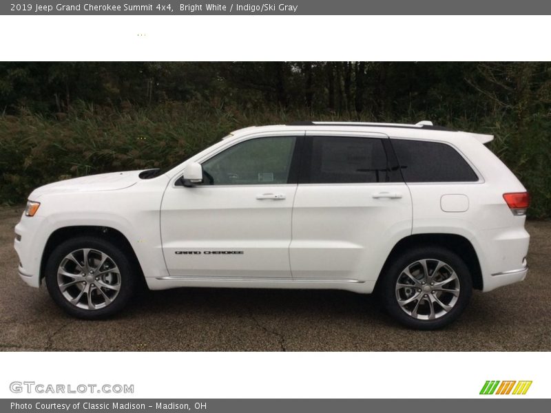 Bright White / Indigo/Ski Gray 2019 Jeep Grand Cherokee Summit 4x4