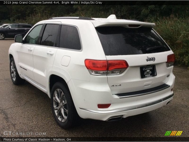 Bright White / Indigo/Ski Gray 2019 Jeep Grand Cherokee Summit 4x4