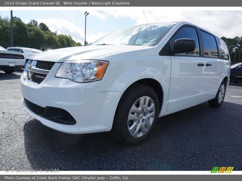 White Knuckle / Black/Light Graystone 2019 Dodge Grand Caravan SE