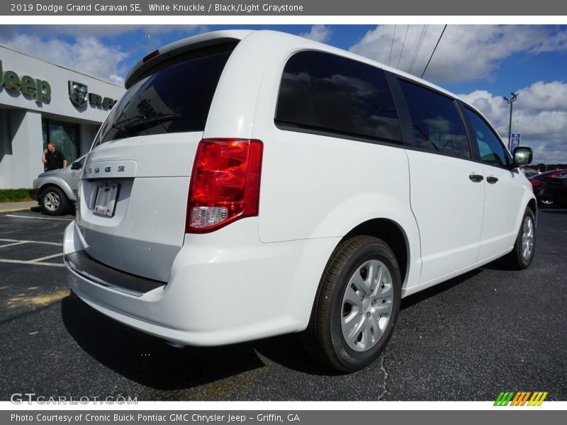 White Knuckle / Black/Light Graystone 2019 Dodge Grand Caravan SE