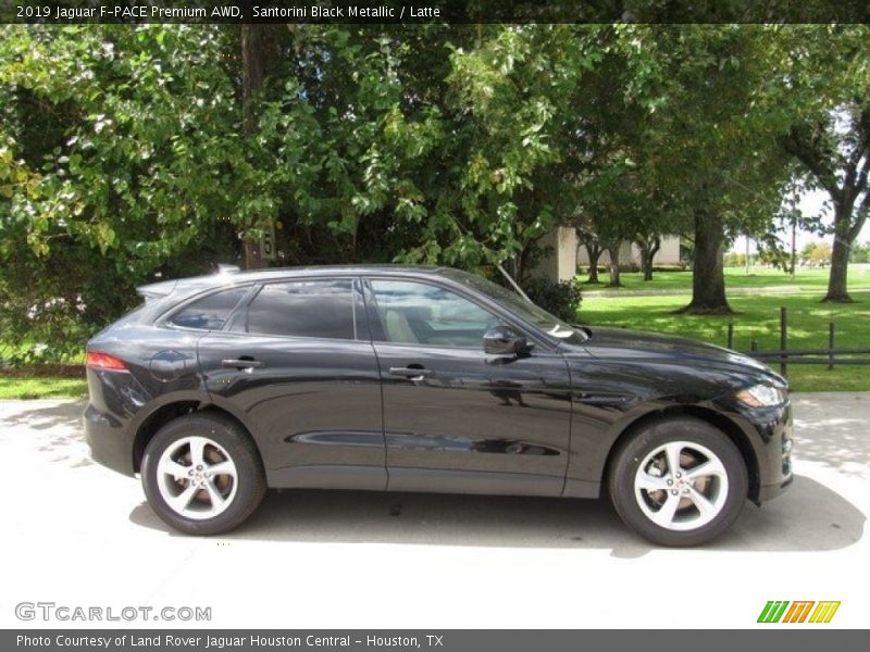Santorini Black Metallic / Latte 2019 Jaguar F-PACE Premium AWD