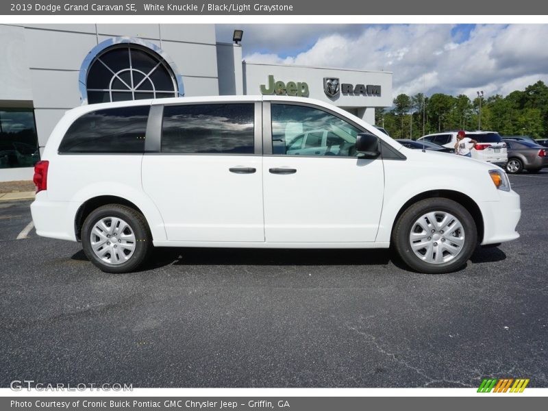 White Knuckle / Black/Light Graystone 2019 Dodge Grand Caravan SE