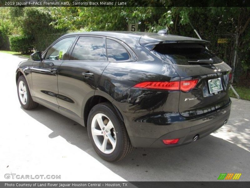 Santorini Black Metallic / Latte 2019 Jaguar F-PACE Premium AWD