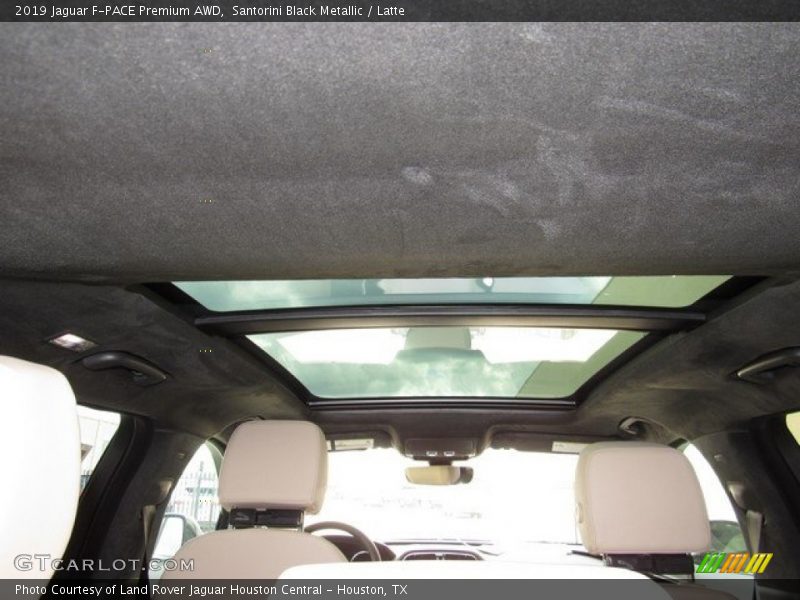 Santorini Black Metallic / Latte 2019 Jaguar F-PACE Premium AWD