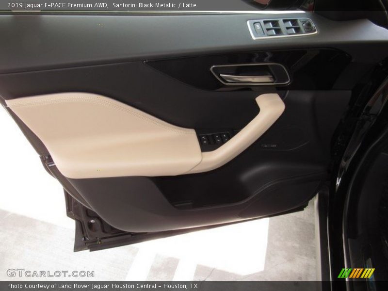Santorini Black Metallic / Latte 2019 Jaguar F-PACE Premium AWD