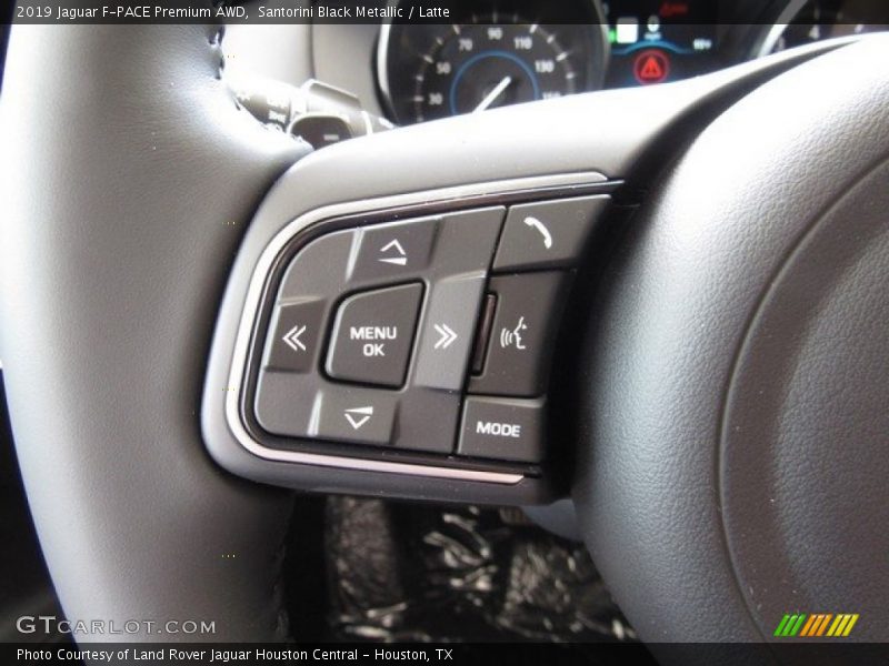 Santorini Black Metallic / Latte 2019 Jaguar F-PACE Premium AWD
