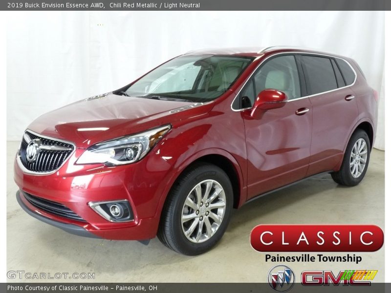 Chili Red Metallic / Light Neutral 2019 Buick Envision Essence AWD