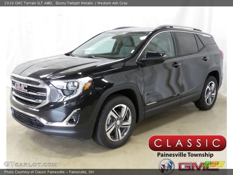 Ebony Twilight Metallic / Medium Ash Gray 2019 GMC Terrain SLT AWD