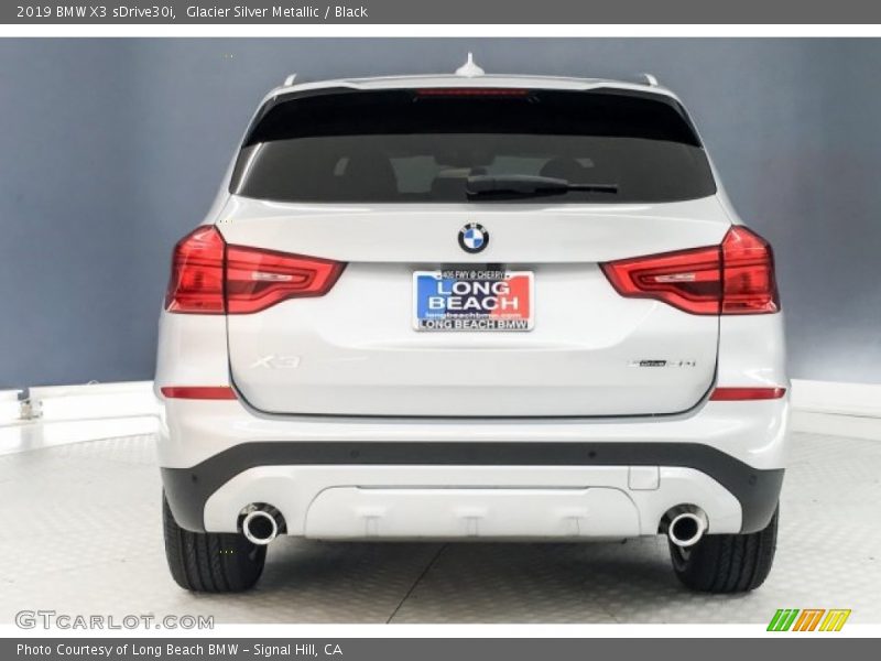 Glacier Silver Metallic / Black 2019 BMW X3 sDrive30i