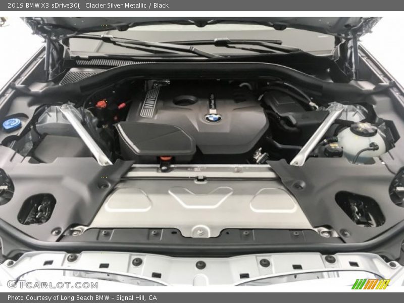 Glacier Silver Metallic / Black 2019 BMW X3 sDrive30i