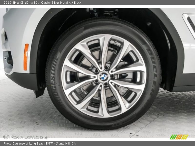 Glacier Silver Metallic / Black 2019 BMW X3 sDrive30i