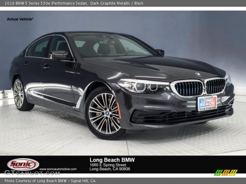 Dark Graphite Metallic / Black 2019 BMW 5 Series 530e iPerformance Sedan