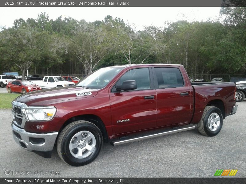 Delmonico Red Pearl / Black 2019 Ram 1500 Tradesman Crew Cab