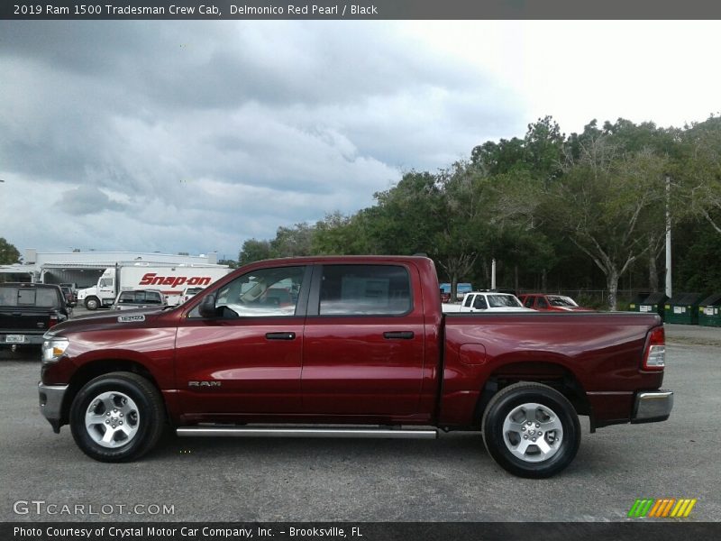 Delmonico Red Pearl / Black 2019 Ram 1500 Tradesman Crew Cab