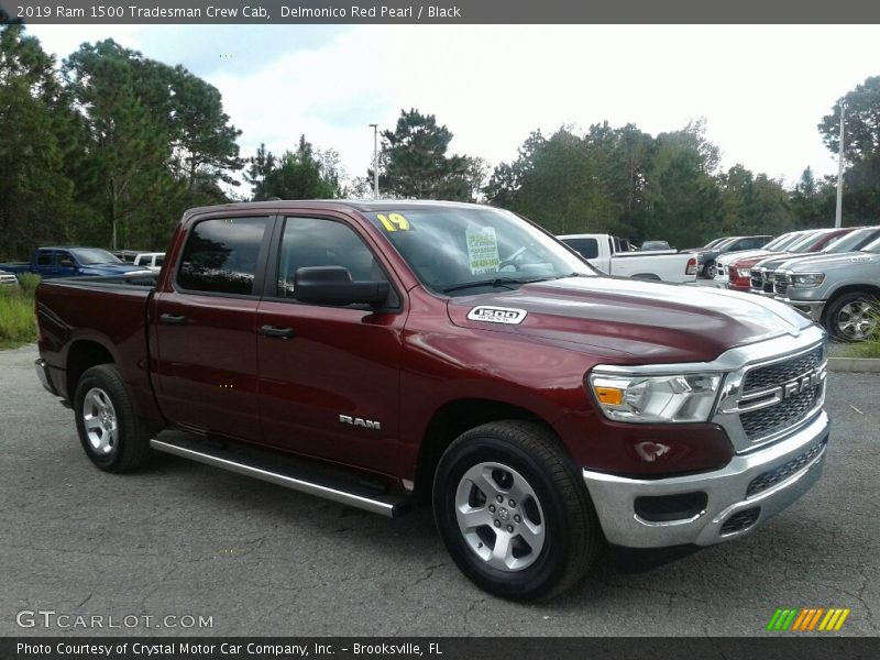 Delmonico Red Pearl / Black 2019 Ram 1500 Tradesman Crew Cab