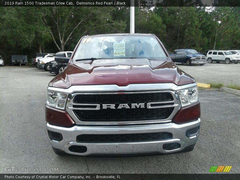 Delmonico Red Pearl / Black 2019 Ram 1500 Tradesman Crew Cab