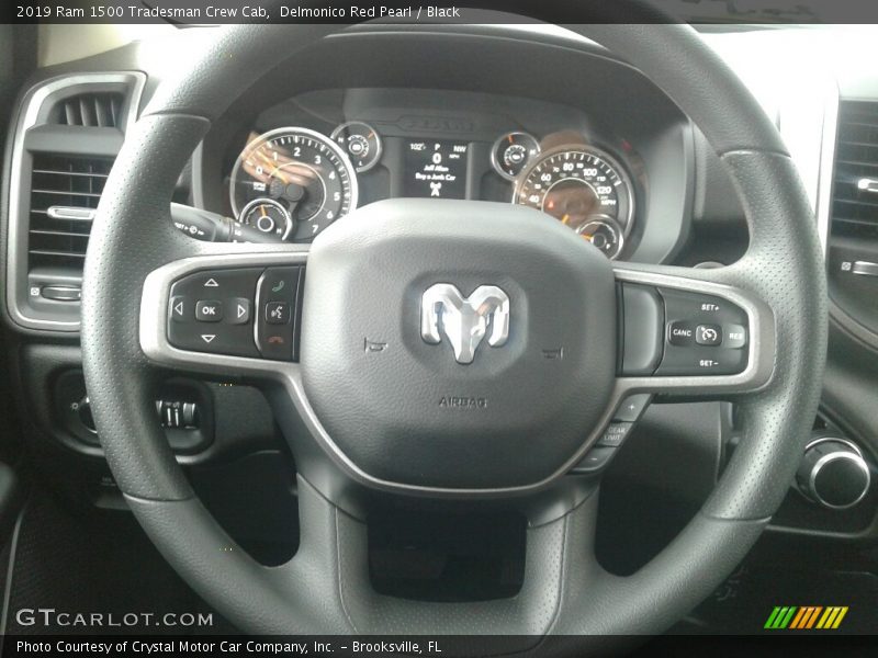 Delmonico Red Pearl / Black 2019 Ram 1500 Tradesman Crew Cab
