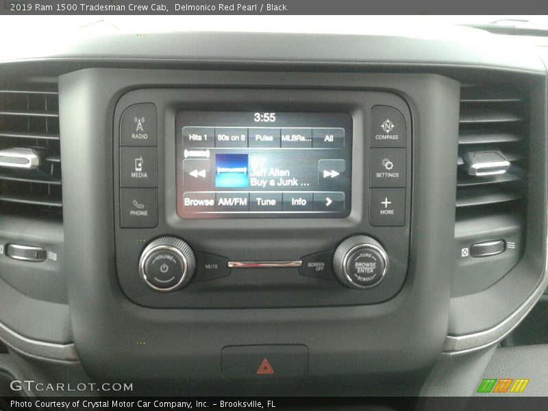 Delmonico Red Pearl / Black 2019 Ram 1500 Tradesman Crew Cab