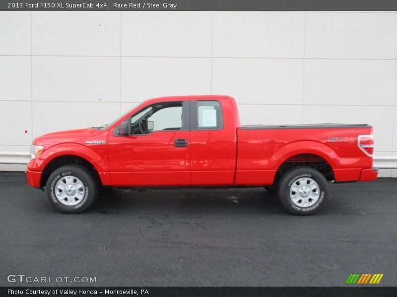 Race Red / Steel Gray 2013 Ford F150 XL SuperCab 4x4