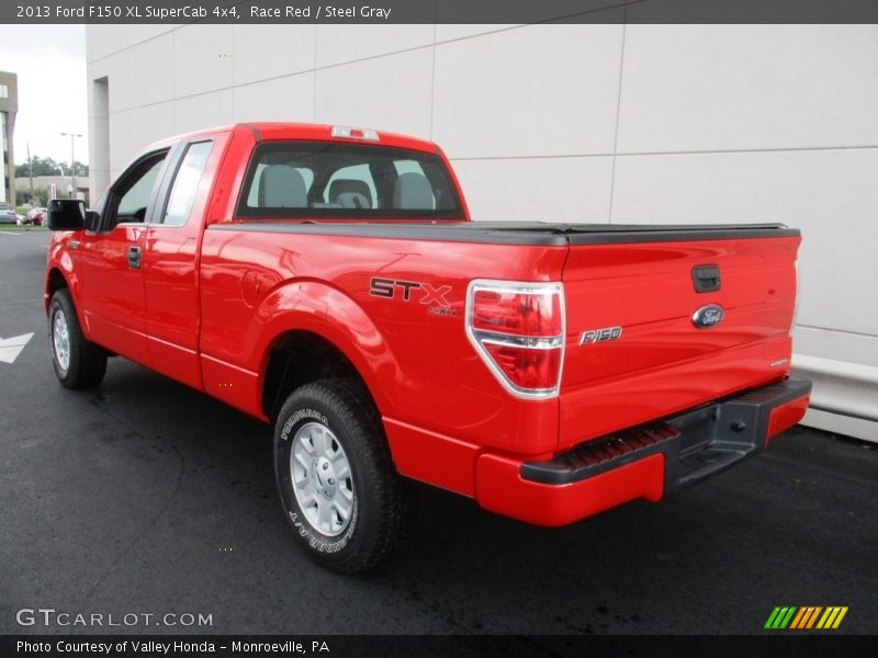 Race Red / Steel Gray 2013 Ford F150 XL SuperCab 4x4