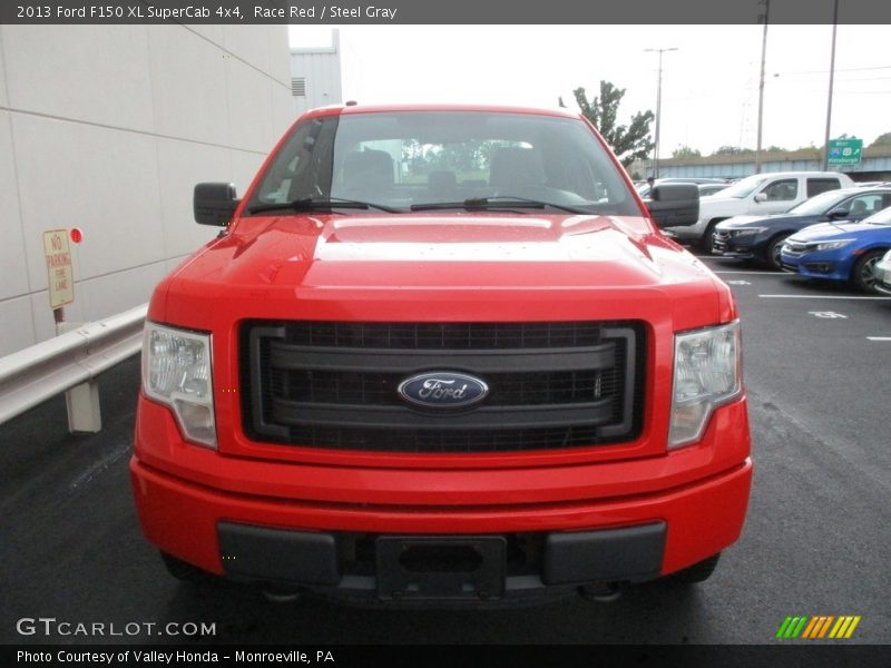 Race Red / Steel Gray 2013 Ford F150 XL SuperCab 4x4
