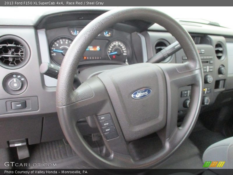 Race Red / Steel Gray 2013 Ford F150 XL SuperCab 4x4
