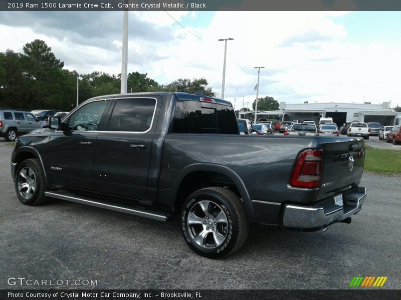 Granite Crystal Metallic / Black 2019 Ram 1500 Laramie Crew Cab