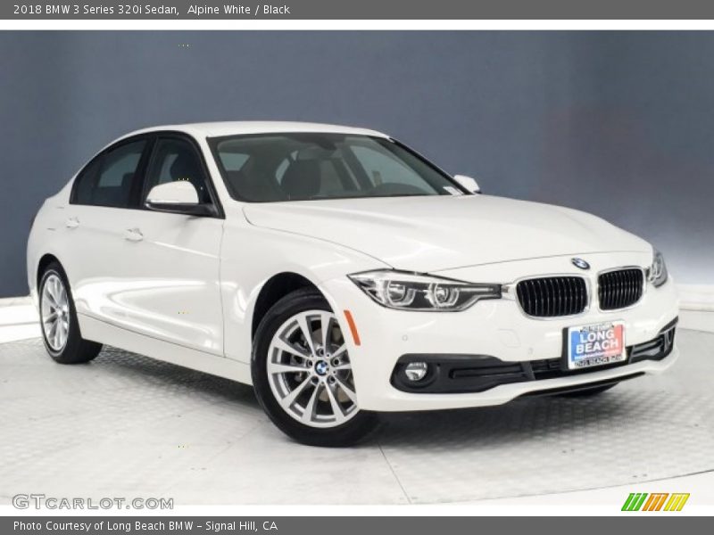 Alpine White / Black 2018 BMW 3 Series 320i Sedan