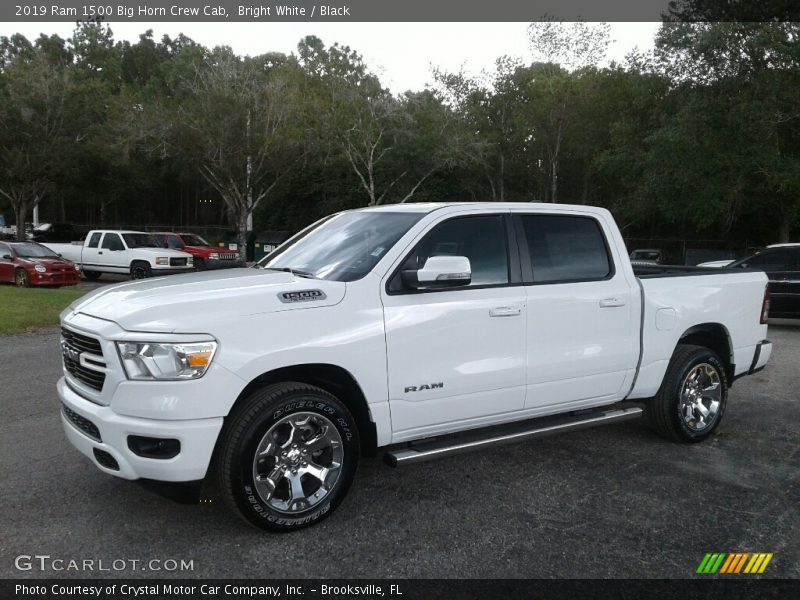 Bright White / Black 2019 Ram 1500 Big Horn Crew Cab